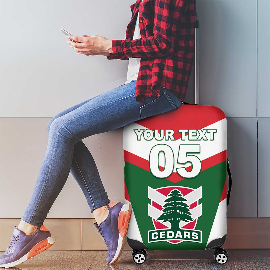 Custom Lebanon Rugby Luggage Cover Go Champions - Wonder Print Shop