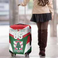 Custom Lebanon Rugby Luggage Cover Go Champions - Wonder Print Shop