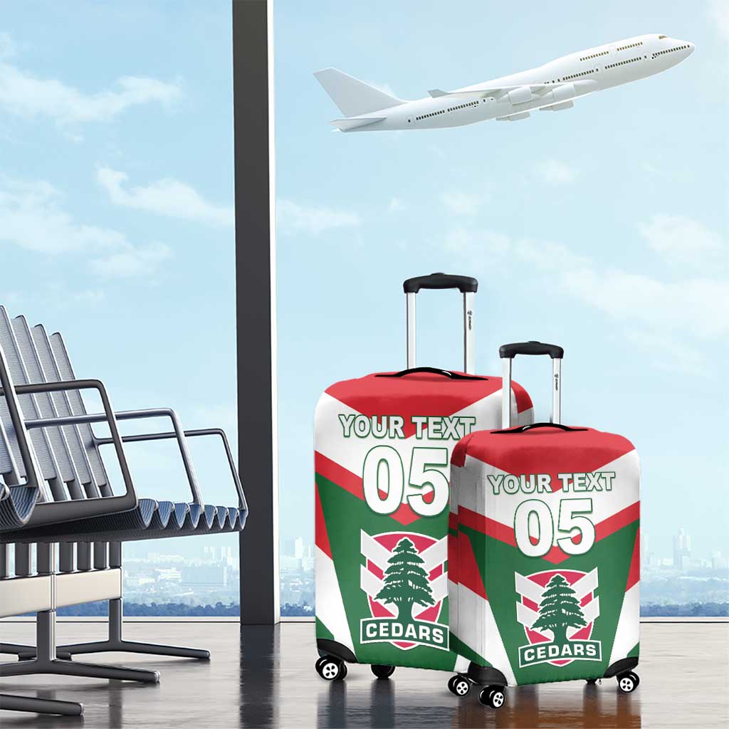 Custom Lebanon Rugby Luggage Cover Go Champions - Wonder Print Shop