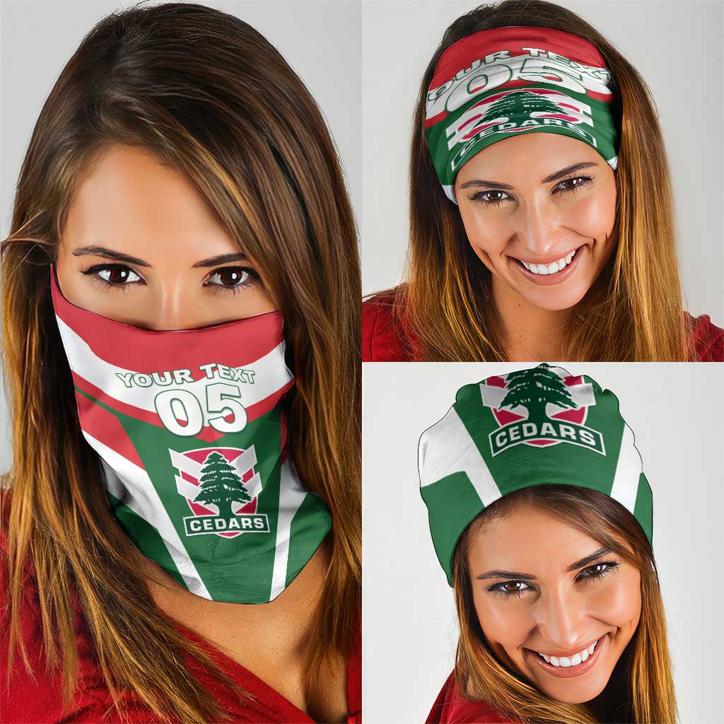 Custom Lebanon Rugby Neck Gaiter Go Champions - Wonder Print Shop