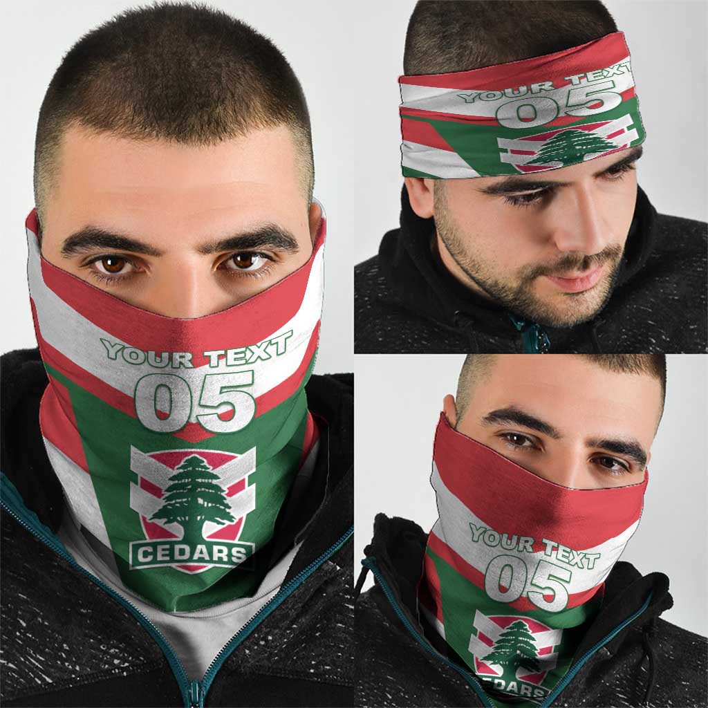 Custom Lebanon Rugby Neck Gaiter Go Champions - Wonder Print Shop