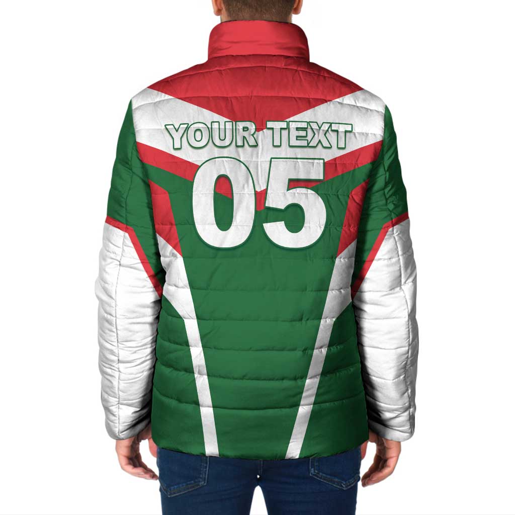 Custom Lebanon Rugby Padded Jacket Go Champions - Wonder Print Shop