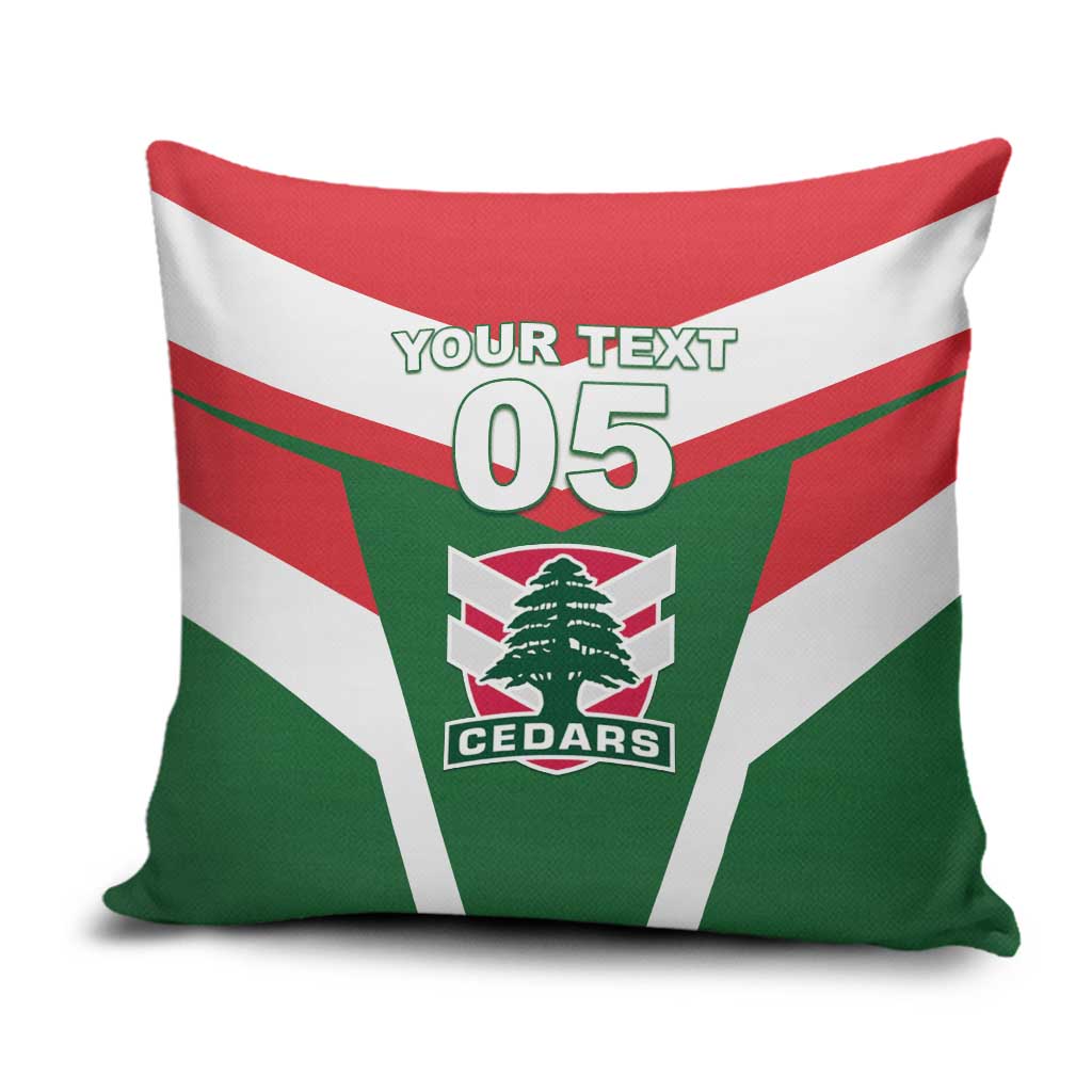Custom Lebanon Rugby Pillow Cover Go Champions - Wonder Print Shop