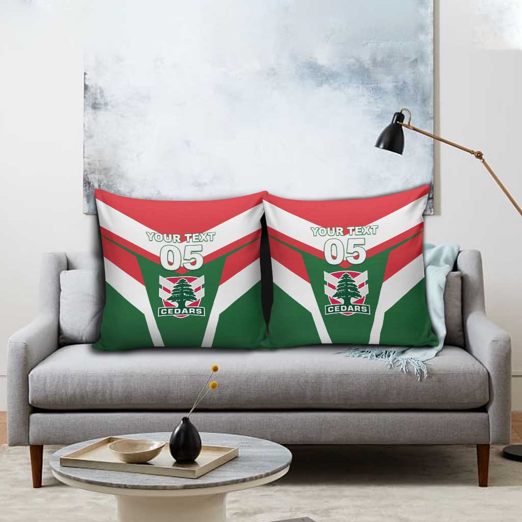 Custom Lebanon Rugby Pillow Cover Go Champions - Wonder Print Shop