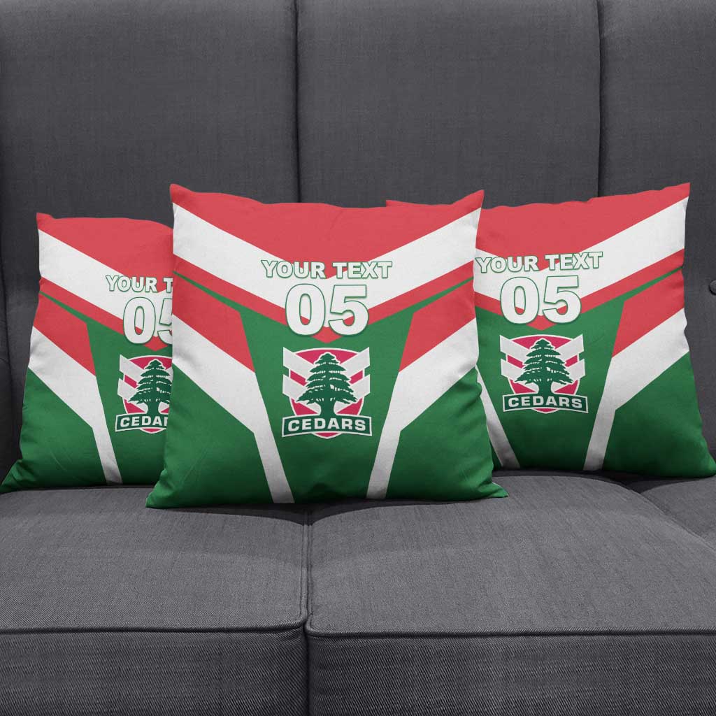 Custom Lebanon Rugby Pillow Cover Go Champions - Wonder Print Shop