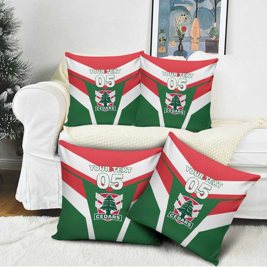 Custom Lebanon Rugby Pillow Cover Go Champions - Wonder Print Shop