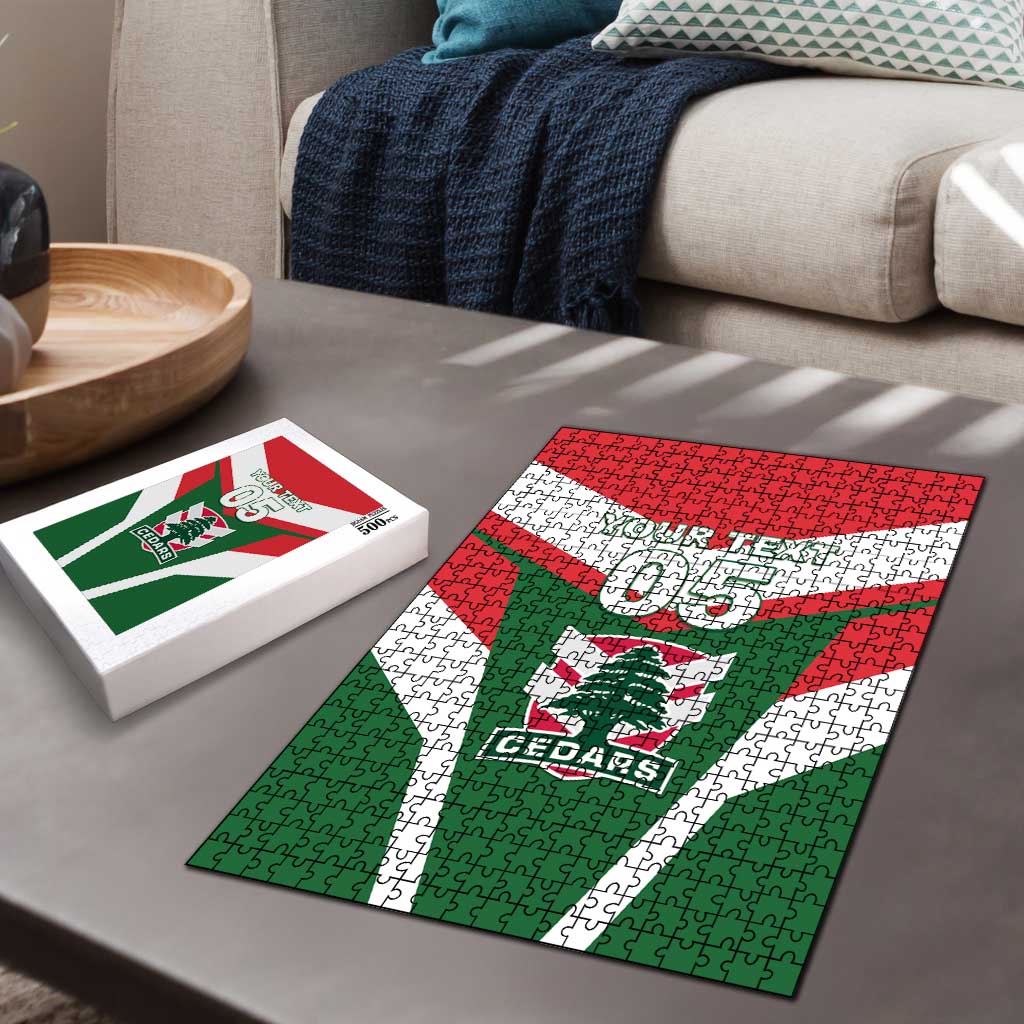 Custom Lebanon Rugby Puzzle Go Champions - Wonder Print Shop