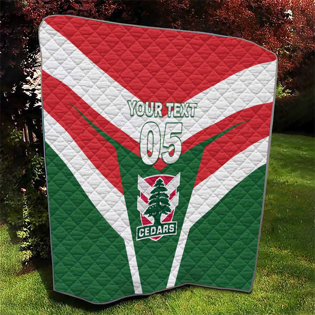 Custom Lebanon Rugby Quilt Go Champions - Wonder Print Shop