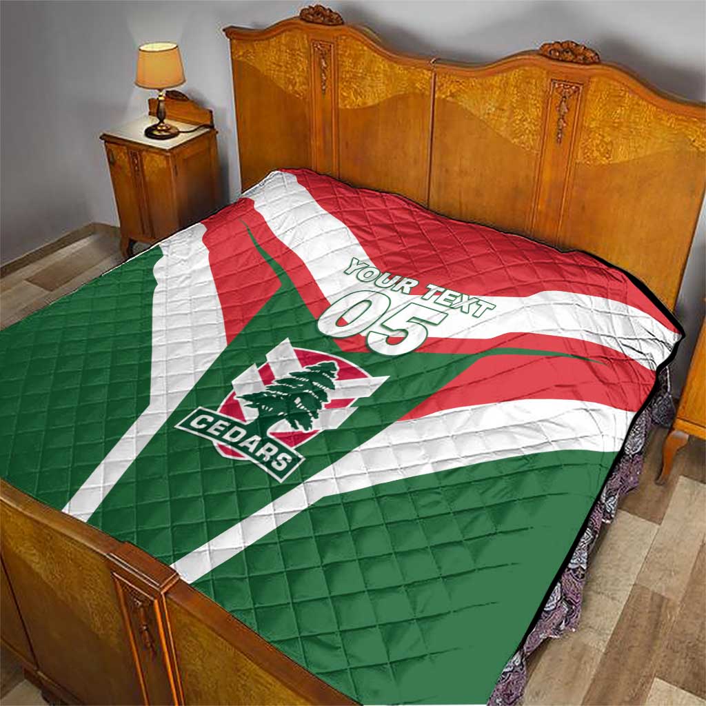Custom Lebanon Rugby Quilt Go Champions - Wonder Print Shop