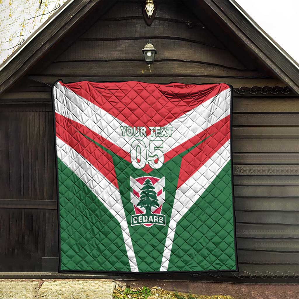 Custom Lebanon Rugby Quilt Go Champions - Wonder Print Shop