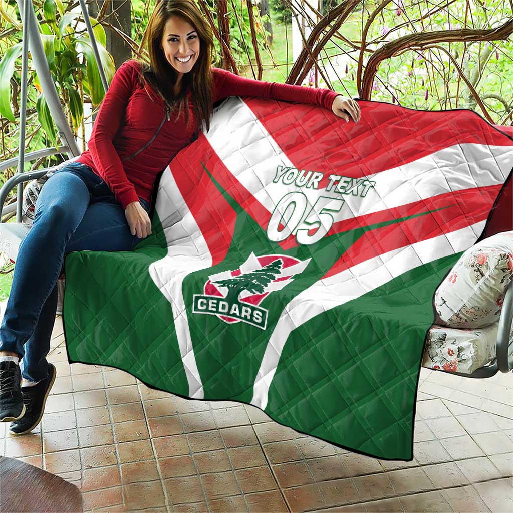 Custom Lebanon Rugby Quilt Go Champions - Wonder Print Shop