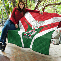 Custom Lebanon Rugby Quilt Go Champions - Wonder Print Shop