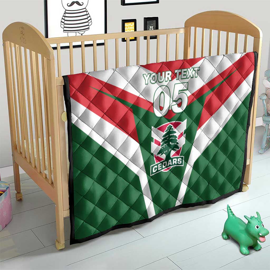 Custom Lebanon Rugby Quilt Go Champions - Wonder Print Shop