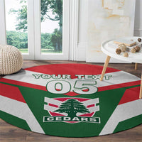 Custom Lebanon Rugby Round Carpet Go Champions - Wonder Print Shop