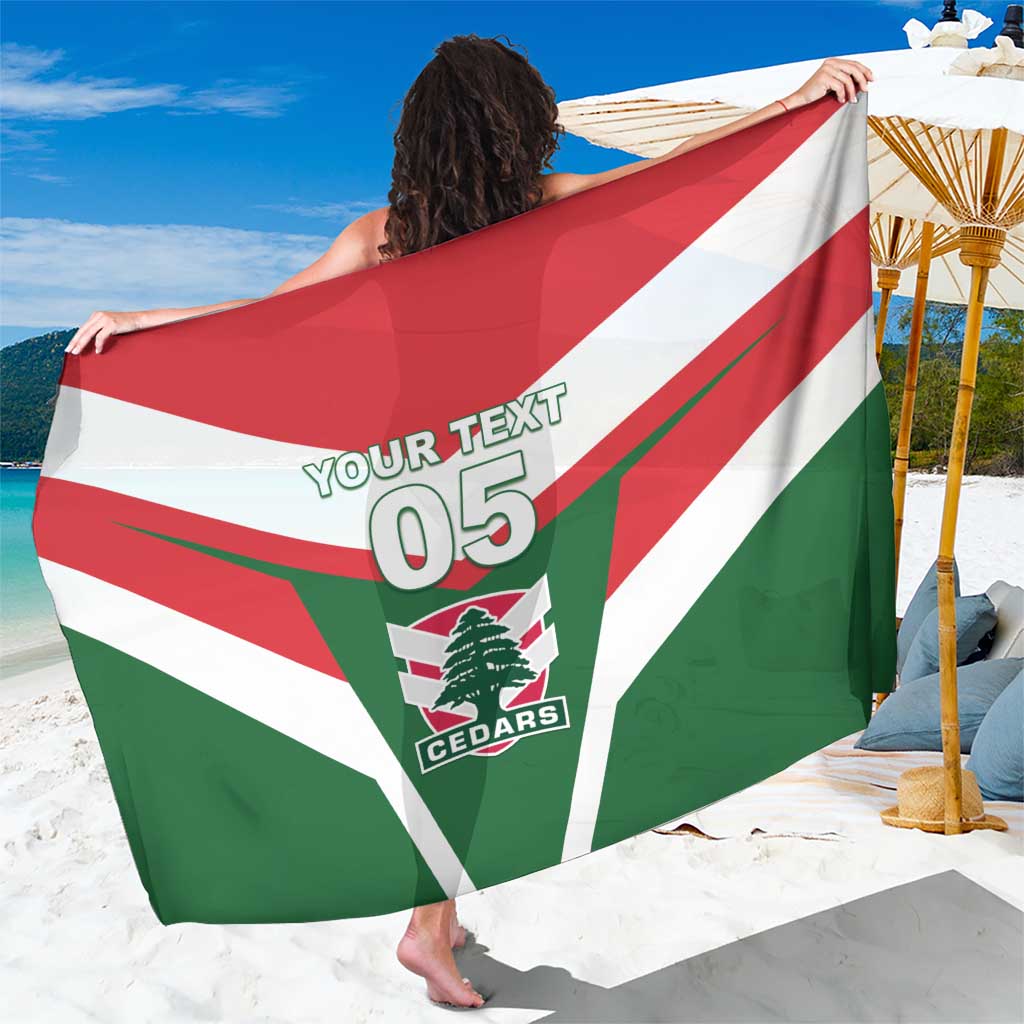 Custom Lebanon Rugby Sarong Go Champions - Wonder Print Shop