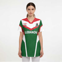 Custom Lebanon Rugby Scrub Top Go Champions - Wonder Print Shop