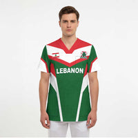 Custom Lebanon Rugby Scrub Top Go Champions - Wonder Print Shop