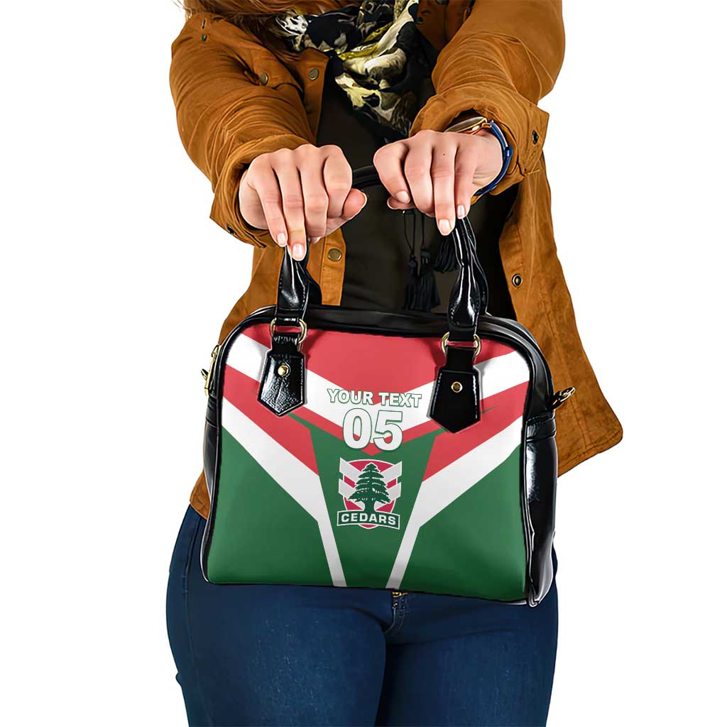 Custom Lebanon Rugby Shoulder Handbag Go Champions - Wonder Print Shop