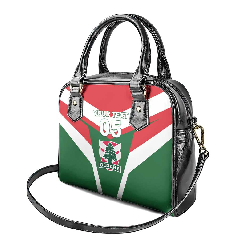 Custom Lebanon Rugby Shoulder Handbag Go Champions - Wonder Print Shop
