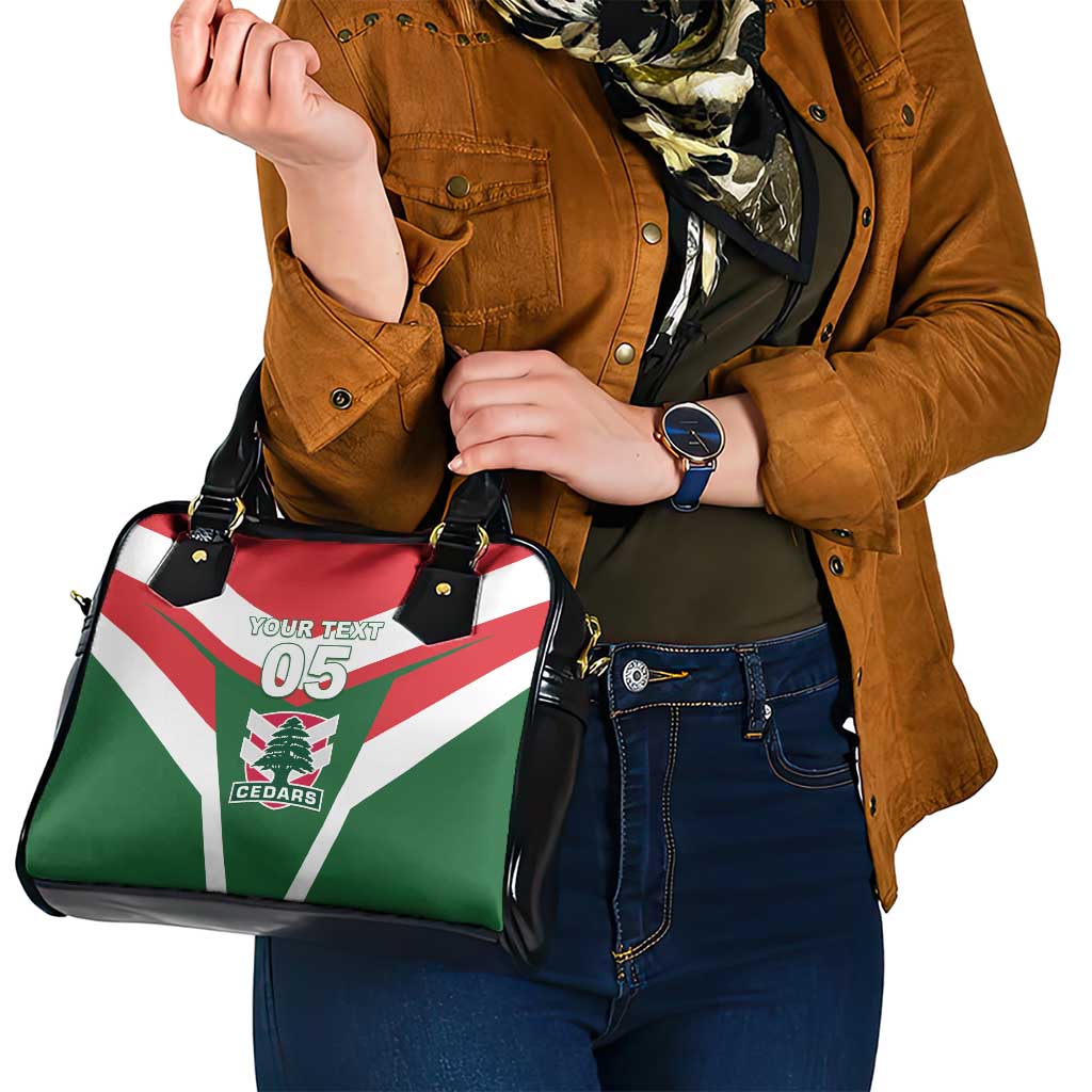 Custom Lebanon Rugby Shoulder Handbag Go Champions - Wonder Print Shop