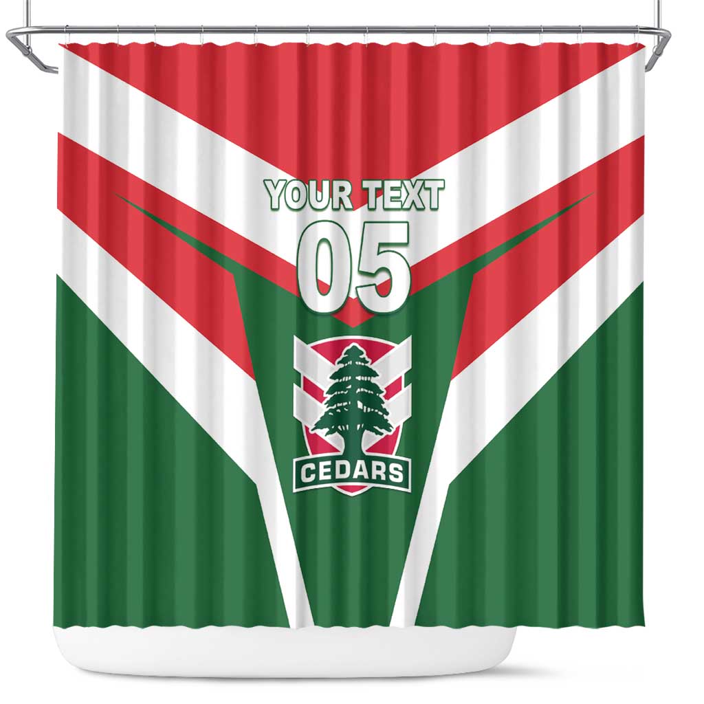 Custom Lebanon Rugby Shower Curtain Go Champions - Wonder Print Shop
