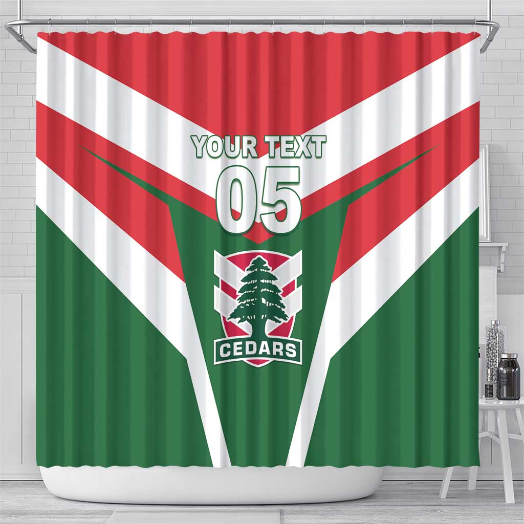 Custom Lebanon Rugby Shower Curtain Go Champions - Wonder Print Shop