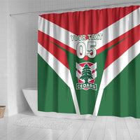 Custom Lebanon Rugby Shower Curtain Go Champions - Wonder Print Shop