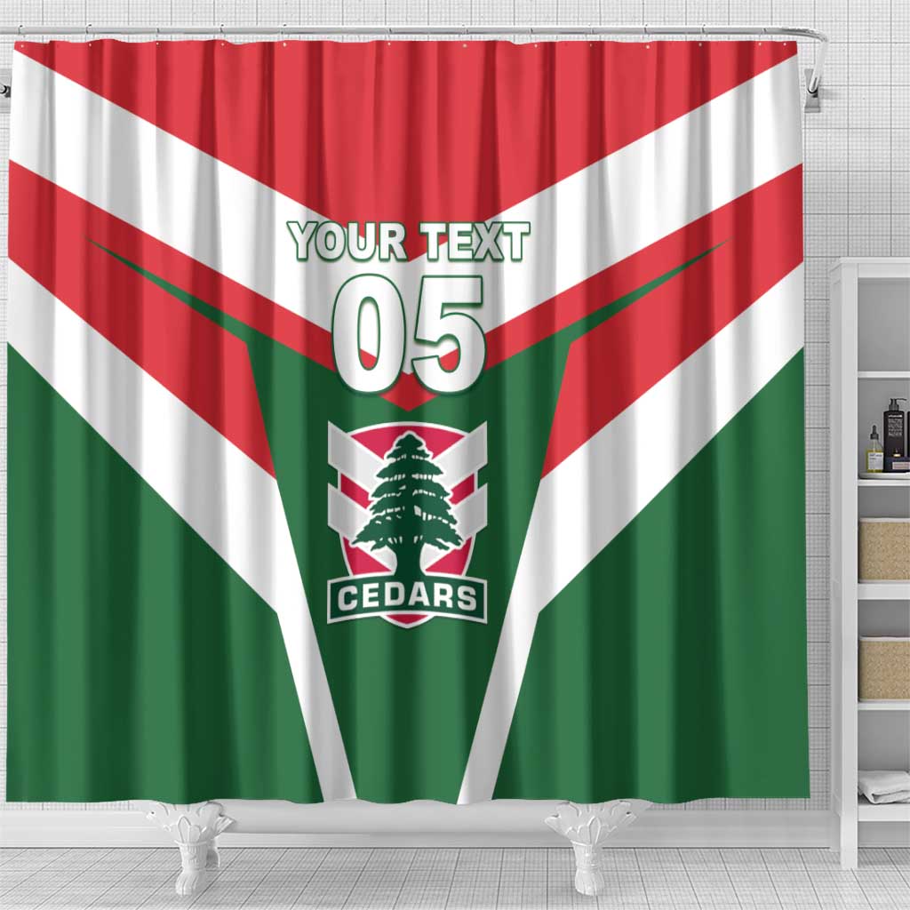 Custom Lebanon Rugby Shower Curtain Go Champions - Wonder Print Shop