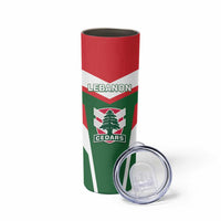 Custom Lebanon Rugby Skinny Tumbler Go Champions - Wonder Print Shop