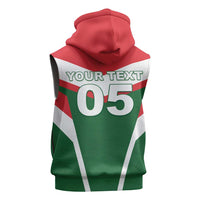 Custom Lebanon Rugby Sleeveless Hoodie Go Champions - Wonder Print Shop