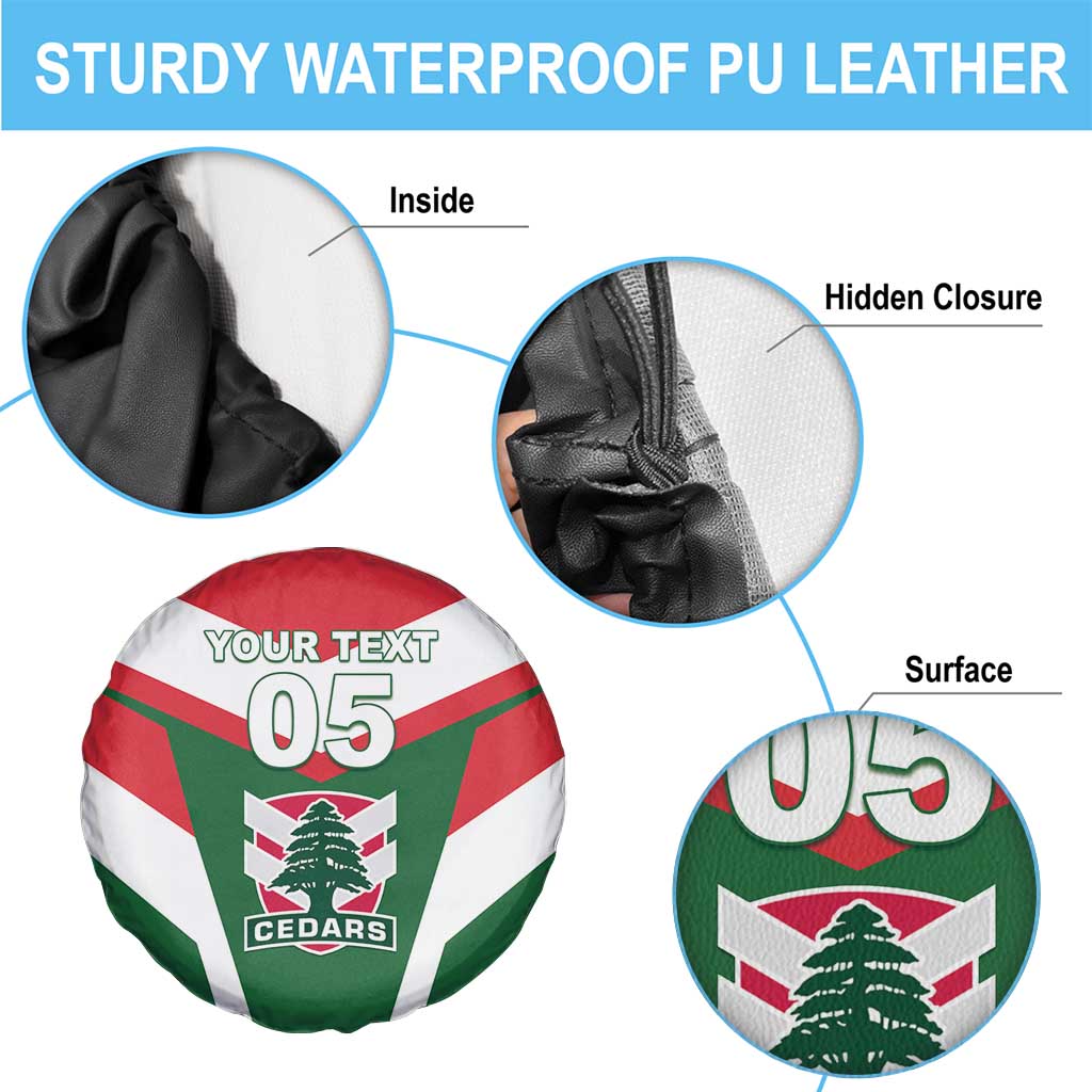 Custom Lebanon Rugby Spare Tire Cover Go Champions - Wonder Print Shop