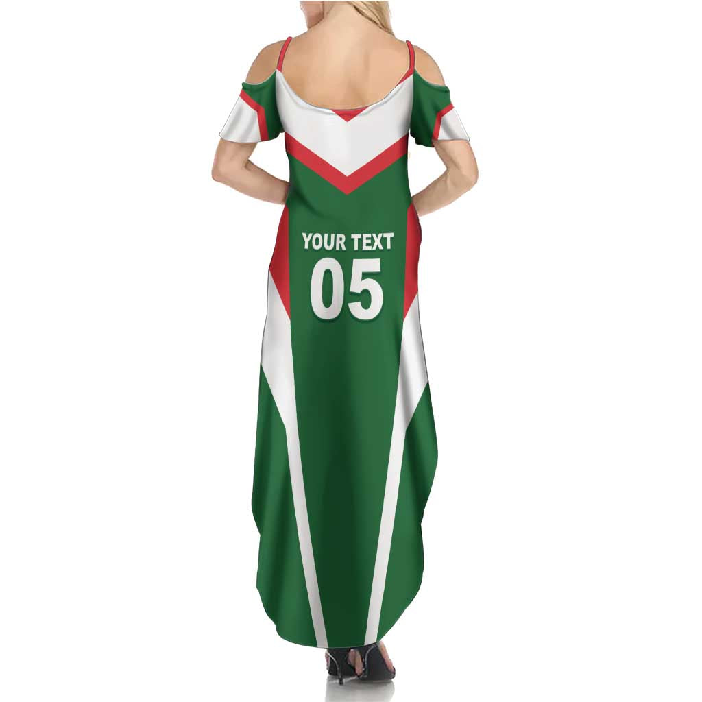 Custom Lebanon Rugby Summer Maxi Dress Go Champions - Wonder Print Shop