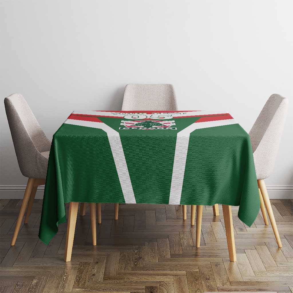 Custom Lebanon Rugby Tablecloth Go Champions - Wonder Print Shop