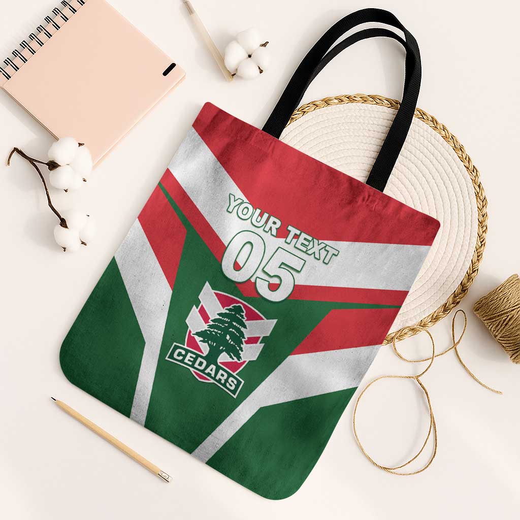 Custom Lebanon Rugby Tote Bag Go Champions - Wonder Print Shop