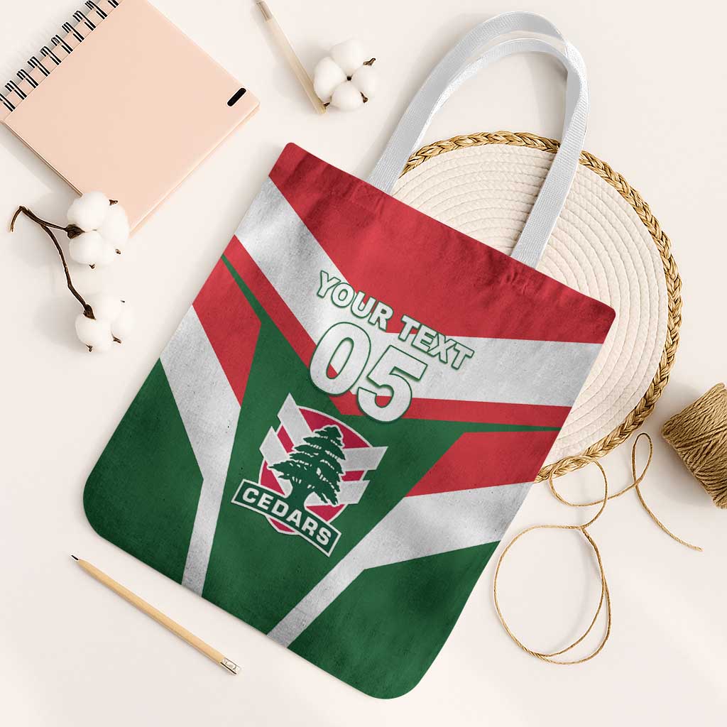 Custom Lebanon Rugby Tote Bag Go Champions - Wonder Print Shop