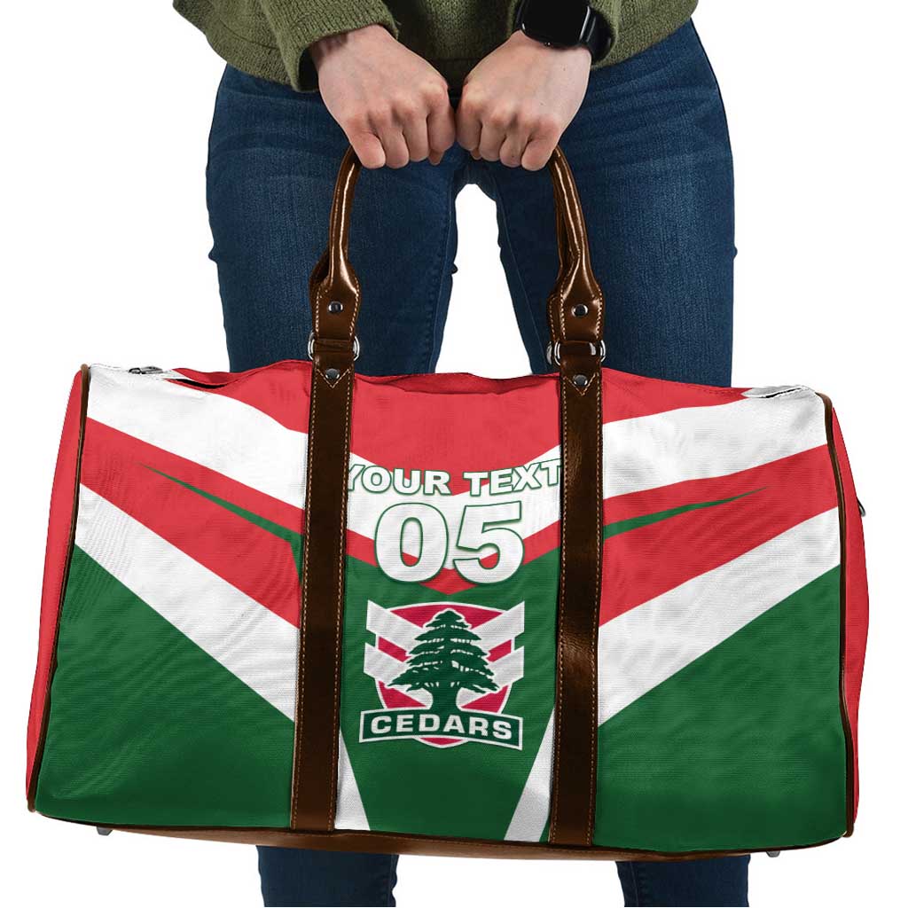 Custom Lebanon Rugby Travel Bag Go Champions - Wonder Print Shop