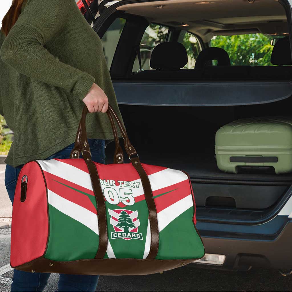 Custom Lebanon Rugby Travel Bag Go Champions - Wonder Print Shop