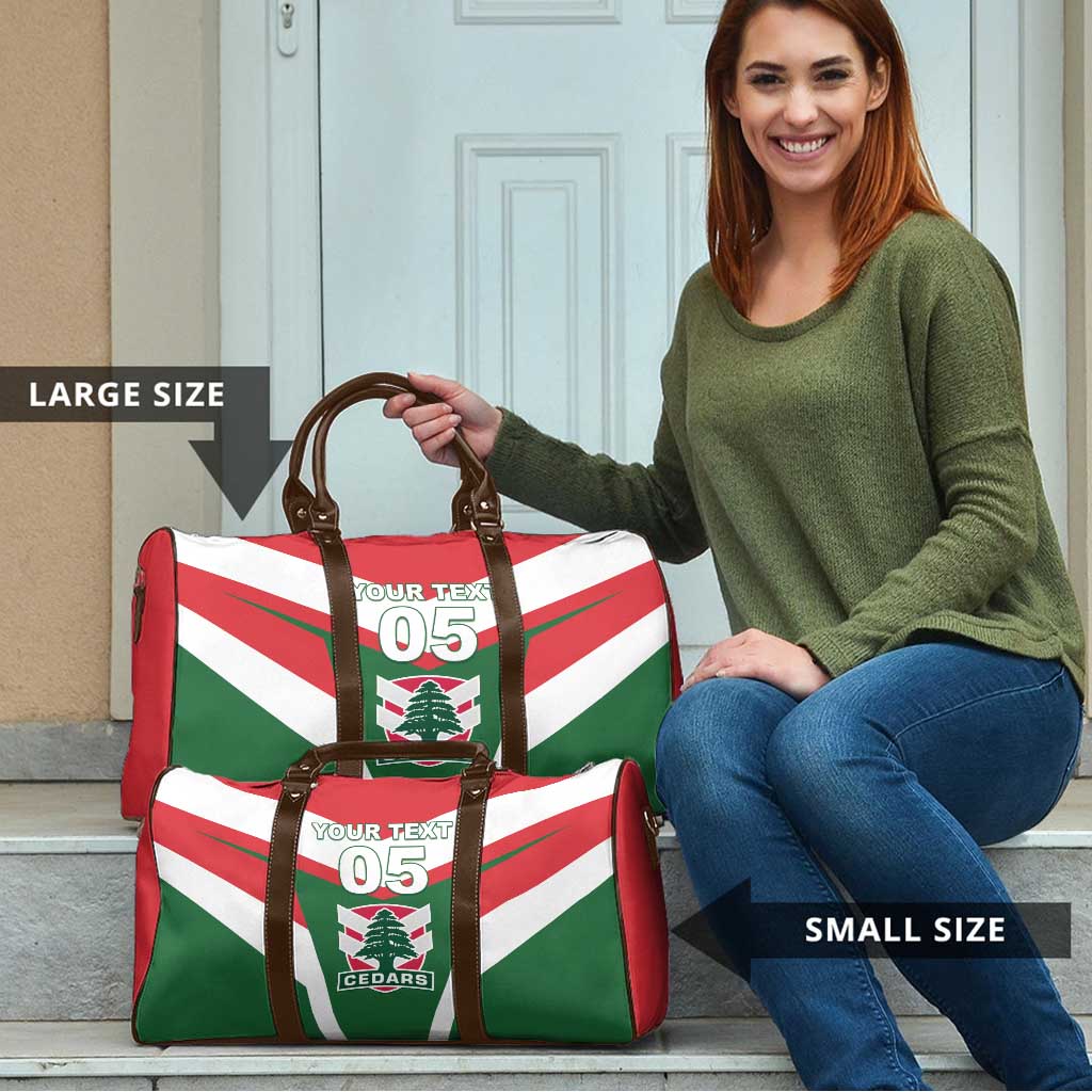 Custom Lebanon Rugby Travel Bag Go Champions - Wonder Print Shop