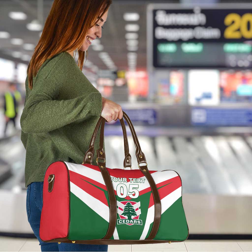 Custom Lebanon Rugby Travel Bag Go Champions - Wonder Print Shop