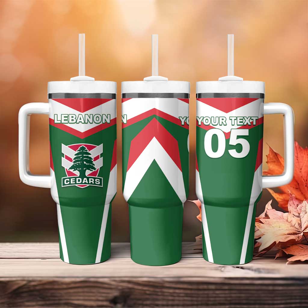 Custom Lebanon Rugby Tumbler With Handle Go Champions - Wonder Print Shop