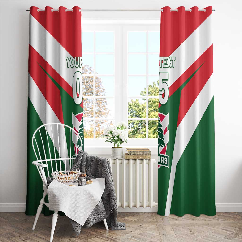 Custom Lebanon Rugby Window Curtain Go Champions - Wonder Print Shop