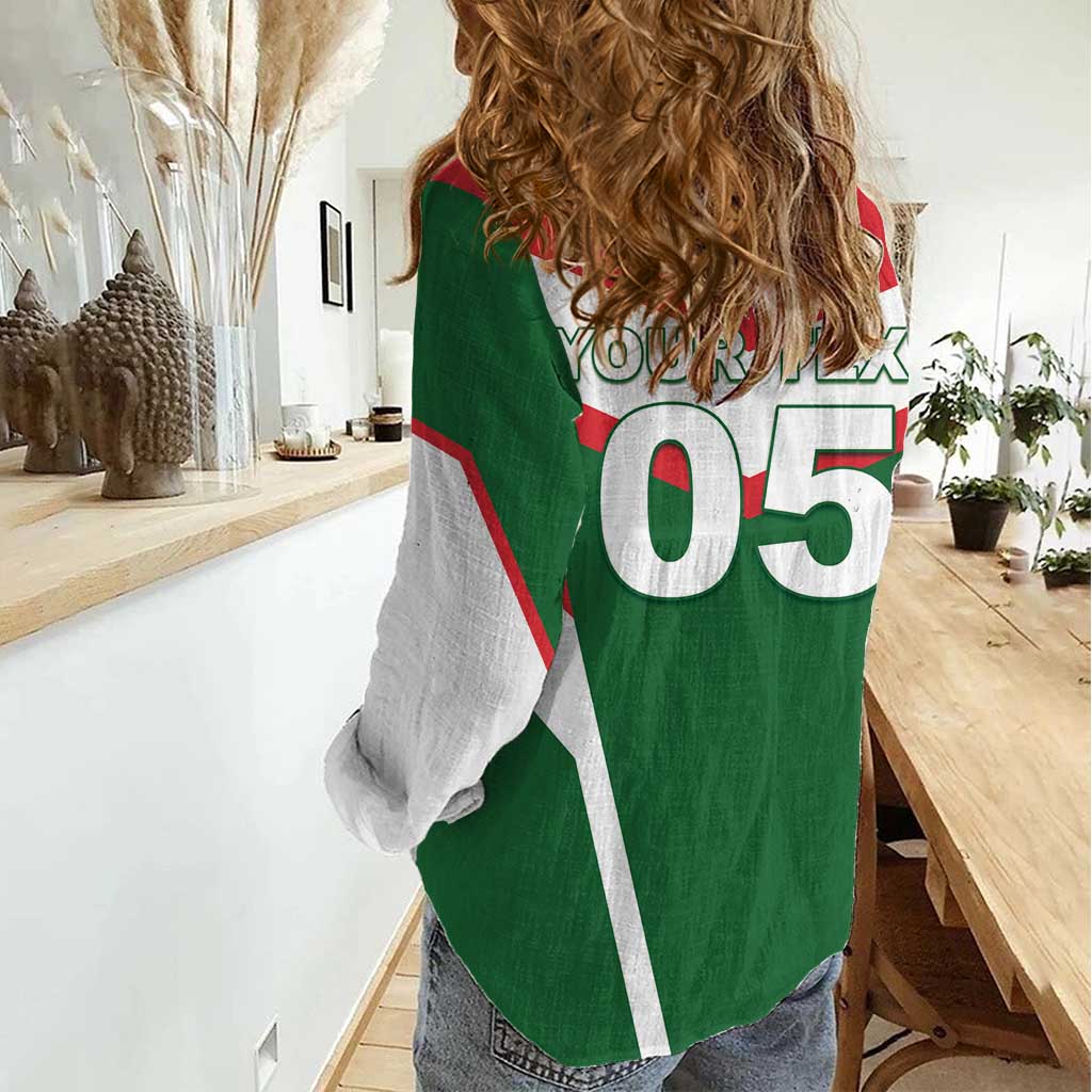Custom Lebanon Rugby Women Casual Shirt Go Champions - Wonder Print Shop