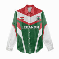 Custom Lebanon Rugby Women Casual Shirt Go Champions - Wonder Print Shop