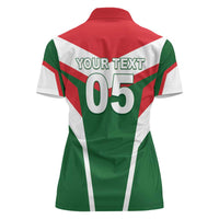 Custom Lebanon Rugby Women Polo Shirt Go Champions - Wonder Print Shop