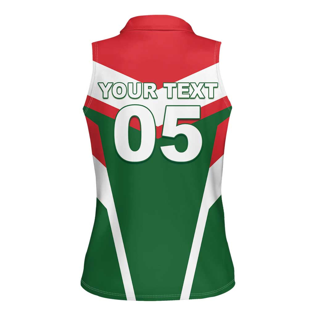 Custom Lebanon Rugby Women Sleeveless Polo Shirt Go Champions - Wonder Print Shop