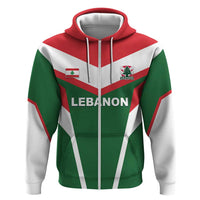 Custom Lebanon Rugby Zip Hoodie Go Champions - Wonder Print Shop
