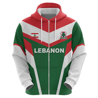 Custom Lebanon Rugby Zip Hoodie Go Champions - Wonder Print Shop
