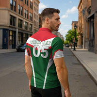 Custom Lebanon Rugby Zipper Polo Shirt Go Champions - Wonder Print Shop