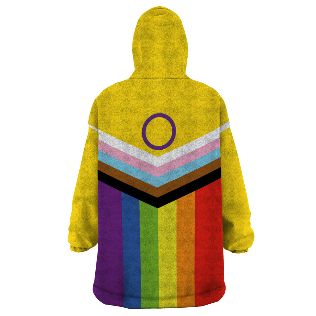 IDAHOBIT Day Wearable Blanket Hoodie LT6 - Wonder Print Shop