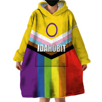 IDAHOBIT Day Wearable Blanket Hoodie LT6 - Wonder Print Shop